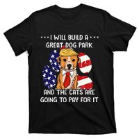 Funny Trump Dog T Build A Great Dog Park Political T-Shirt