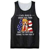 Funny Trump Dog T Build A Great Dog Park Political Mesh Reversible Basketball Jersey Tank