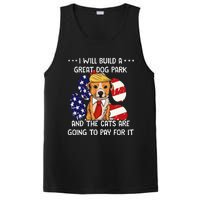 Funny Trump Dog T Build A Great Dog Park Political PosiCharge Competitor Tank