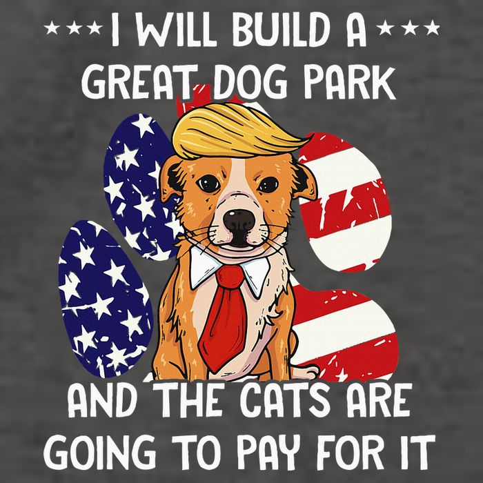 Funny Trump Dog T Build A Great Dog Park Political Vector Backpack