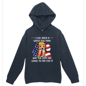 Funny Trump Dog T Build A Great Dog Park Political Urban Pullover Hoodie