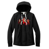 Funny Trump Dance Santa Claus Christmas Xmas Pajamas Holiday Women's Fleece Hoodie