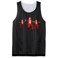 Funny Trump Dance Santa Claus Christmas Xmas Pajamas Holiday Mesh Reversible Basketball Jersey Tank