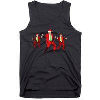 Funny Trump Dance Santa Claus Christmas Xmas Pajamas Holiday Tank Top