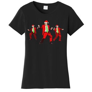 Funny Trump Dance Santa Claus Christmas Xmas Pajamas Holiday Women's T-Shirt