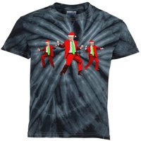 Funny Trump Dance Santa Claus Christmas Xmas Pajamas Holiday Kids Tie-Dye T-Shirt