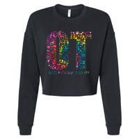 Funny Tie Dye Occupational Therapy Funny OT Month Assistant Cropped Pullover Crew