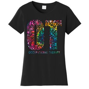 Funny Tie Dye Occupational Therapy Funny OT Month Assistant Women's T-Shirt