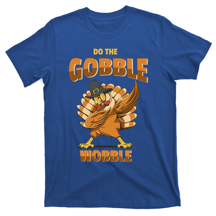 Funny Thanksgiving Dabbing Turkey Pilgrim Hat Holiday Gift T-Shirt