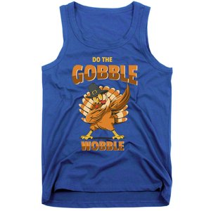 Funny Thanksgiving Dabbing Turkey Pilgrim Hat Holiday Gift Tank Top