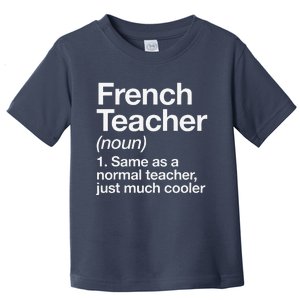 French Teacher Definition Funny Back To School First Day Toddler T-Shirt