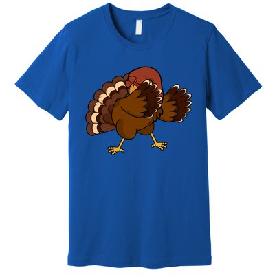 Funny Thanksgiving Dabbing Turkey Great Gift Premium T-Shirt