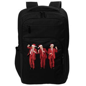 Funny Trump Dance Merry Christmas Santa Hats Trump 2024 Gift Impact Tech Backpack