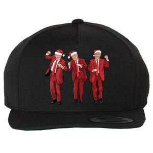 Funny Trump Dance Merry Christmas Santa Hats Trump 2024 Gift Wool Snapback Cap