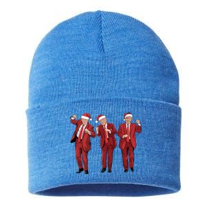 Funny Trump Dance Merry Christmas Santa Hats Trump 2024 Gift Sustainable Knit Beanie