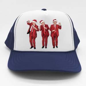 Funny Trump Dance Merry Christmas Santa Hats Trump 2024 Gift Trucker Hat