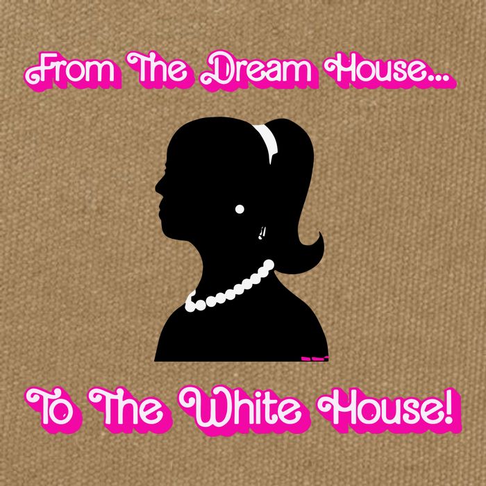 From The Dream House To The White House Cotton Canvas Backpack