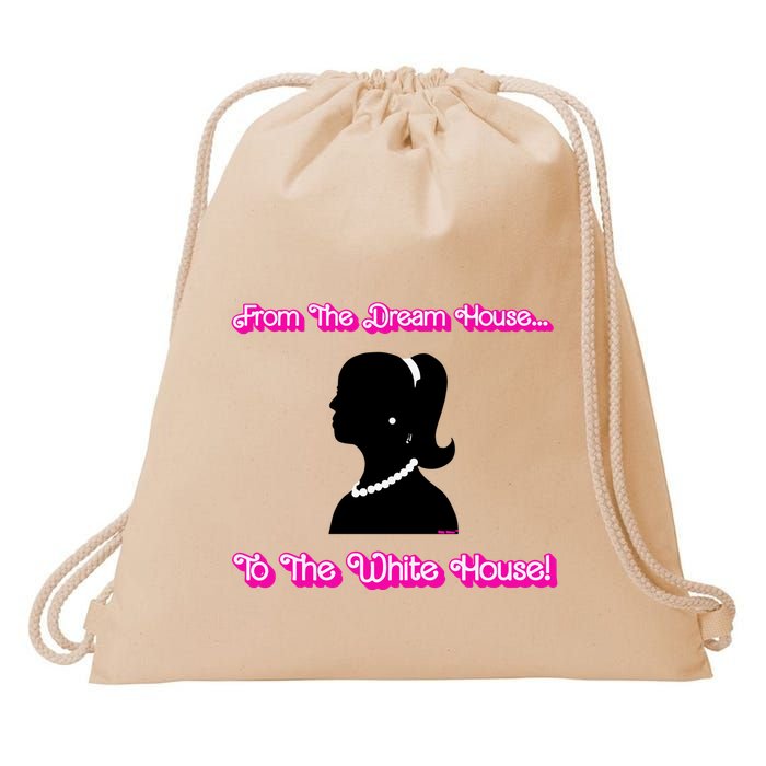 From The Dream House To The White House Drawstring Bag