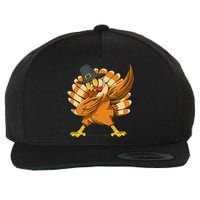 Funny Thanksgiving Day Pilgrim Dab Dance Wool Snapback Cap