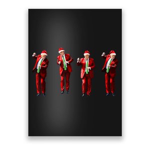 Funny Trump Dance Santa Claus Christmas Xmas Pajamas Holiday Poster