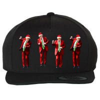 Funny Trump Dance Santa Claus Christmas Xmas Pajamas Holiday Wool Snapback Cap