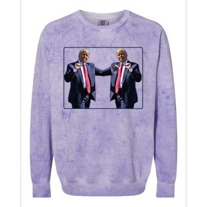 Funny Trump Dance Dancing Funny President Trump Dance Colorblast Crewneck Sweatshirt