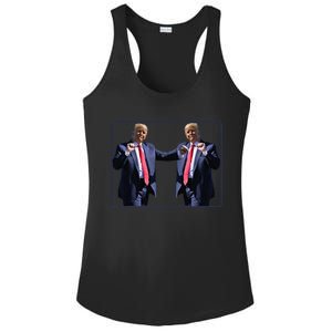 Funny Trump Dance Dancing Funny President Trump Dance Ladies PosiCharge Competitor Racerback Tank