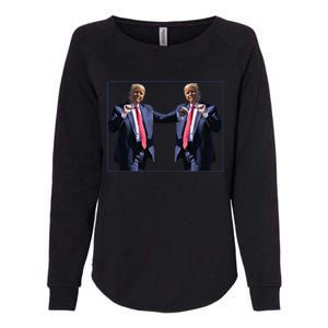 Funny Trump Dance Dancing Funny President Trump Dance Womens California Wash Sweatshirt