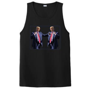 Funny Trump Dance Dancing Funny President Trump Dance PosiCharge Competitor Tank