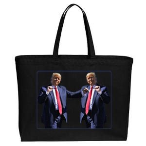 Funny Trump Dance Dancing Funny President Trump Dance Cotton Canvas Jumbo Tote