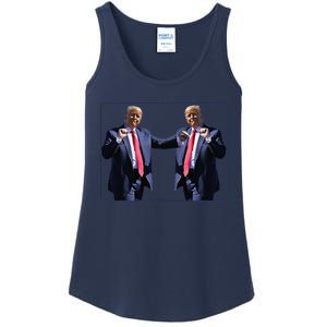 Funny Trump Dance Dancing Funny President Trump Dance Ladies Essential Tank