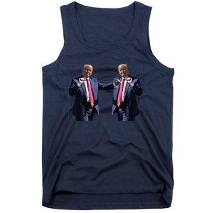 Funny Trump Dance Dancing Funny President Trump Dance Tank Top