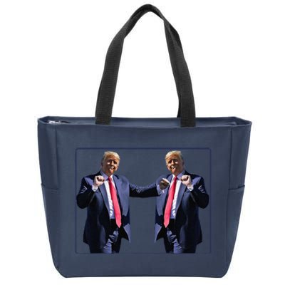 Funny Trump Dance Dancing Funny President Trump Dance Zip Tote Bag