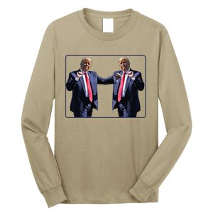 Funny Trump Dance Dancing Funny President Trump Dance Long Sleeve Shirt