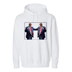 Funny Trump Dance Dancing Funny President Trump Dance Garment-Dyed Fleece Hoodie