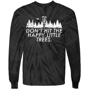 Funny Trees Disc Golf Perfect Gift For Frisbee Players Tie-Dye Long Sleeve Shirt