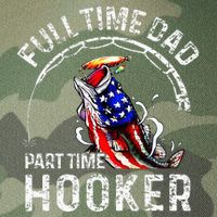 Full Time Dad Part Time Hooker Legacy Tie Dye Trucker Hat