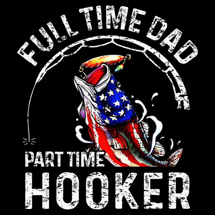 Full Time Dad Part Time Hooker Drawstring Bag