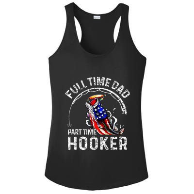 Full Time Dad Part Time Hooker Ladies PosiCharge Competitor Racerback Tank