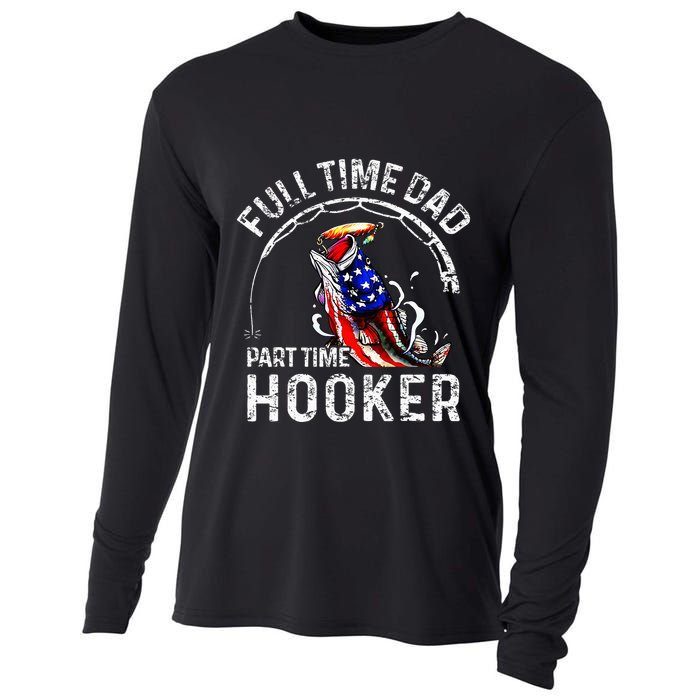 Full Time Dad Part Time Hooker Cooling Performance Long Sleeve Crew