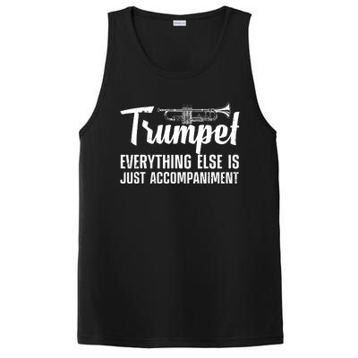 Funny Trumpet Design For Men Women Trumpet Player Horn Lover PosiCharge Competitor Tank