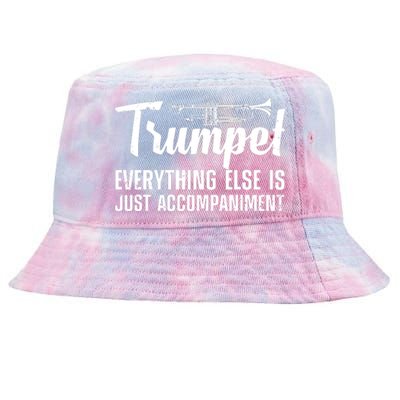 Funny Trumpet Design For Men Women Trumpet Player Horn Lover Tie-Dyed Bucket Hat