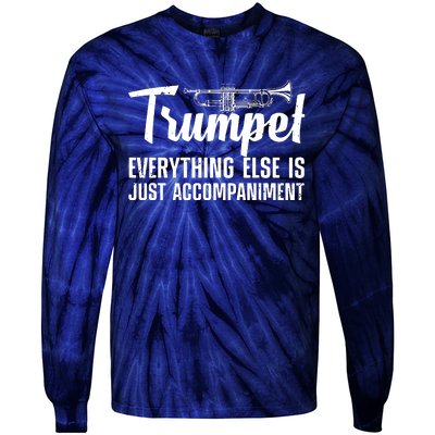 Funny Trumpet Design For Men Women Trumpet Player Horn Lover Tie-Dye Long Sleeve Shirt