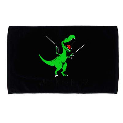 Funny TRex Dinosaur Gift What Now Bitch Funny Tyrannosaurus Rex Gift Microfiber Hand Towel