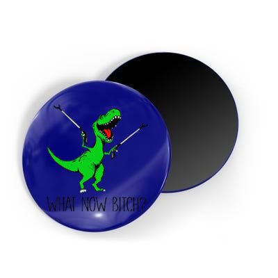 Funny TRex Dinosaur Gift What Now Bitch Funny Tyrannosaurus Rex Gift Magnet