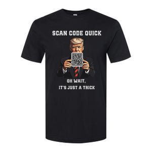 Funny Trump Dancing Troll Qr Joke Softstyle CVC T-Shirt