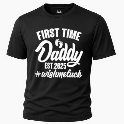 First Time Daddy Est. 2025 #Wish Me Luck Performance Shirt