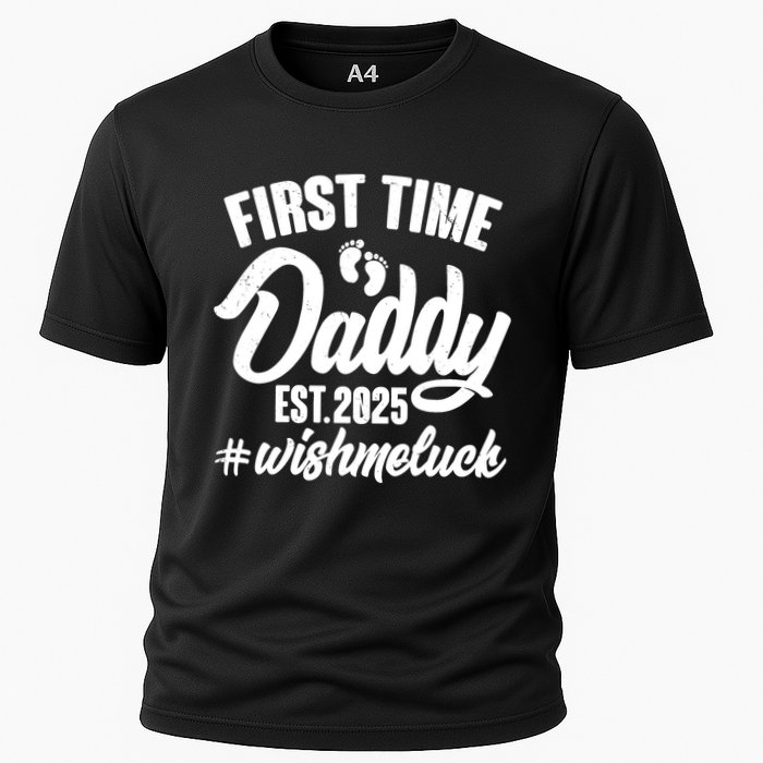 First Time Daddy Est. 2025 #Wish Me Luck Cooling Performance Crew T-Shirt