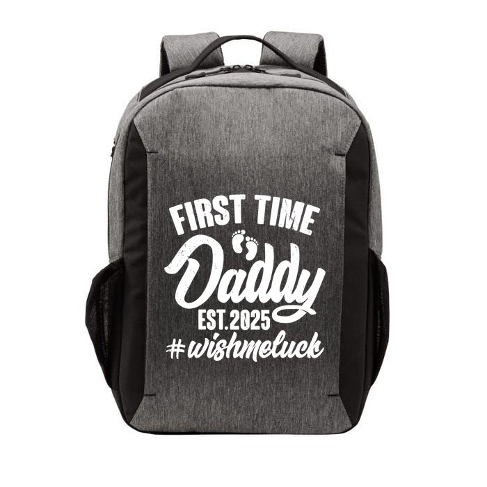 First Time Daddy Est. 2025 #Wish Me Luck Vector Backpack