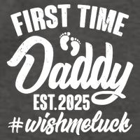 First Time Daddy Est. 2025 #Wish Me Luck Vector Backpack